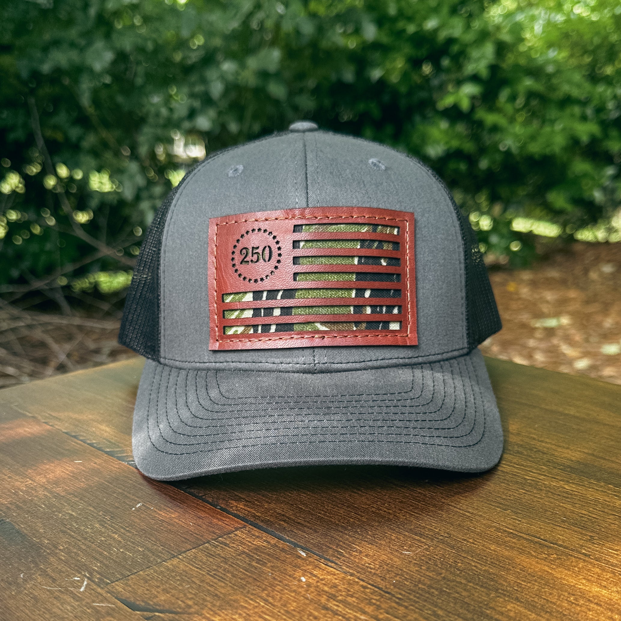 America 250 Custom Leather Patch Trucker Hat – Richardson 112/115