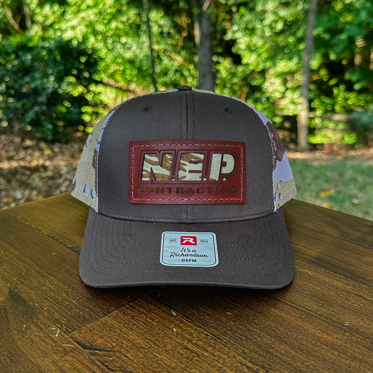 Custom Design Leather Patch Trucker Hat – Richardson 112/115