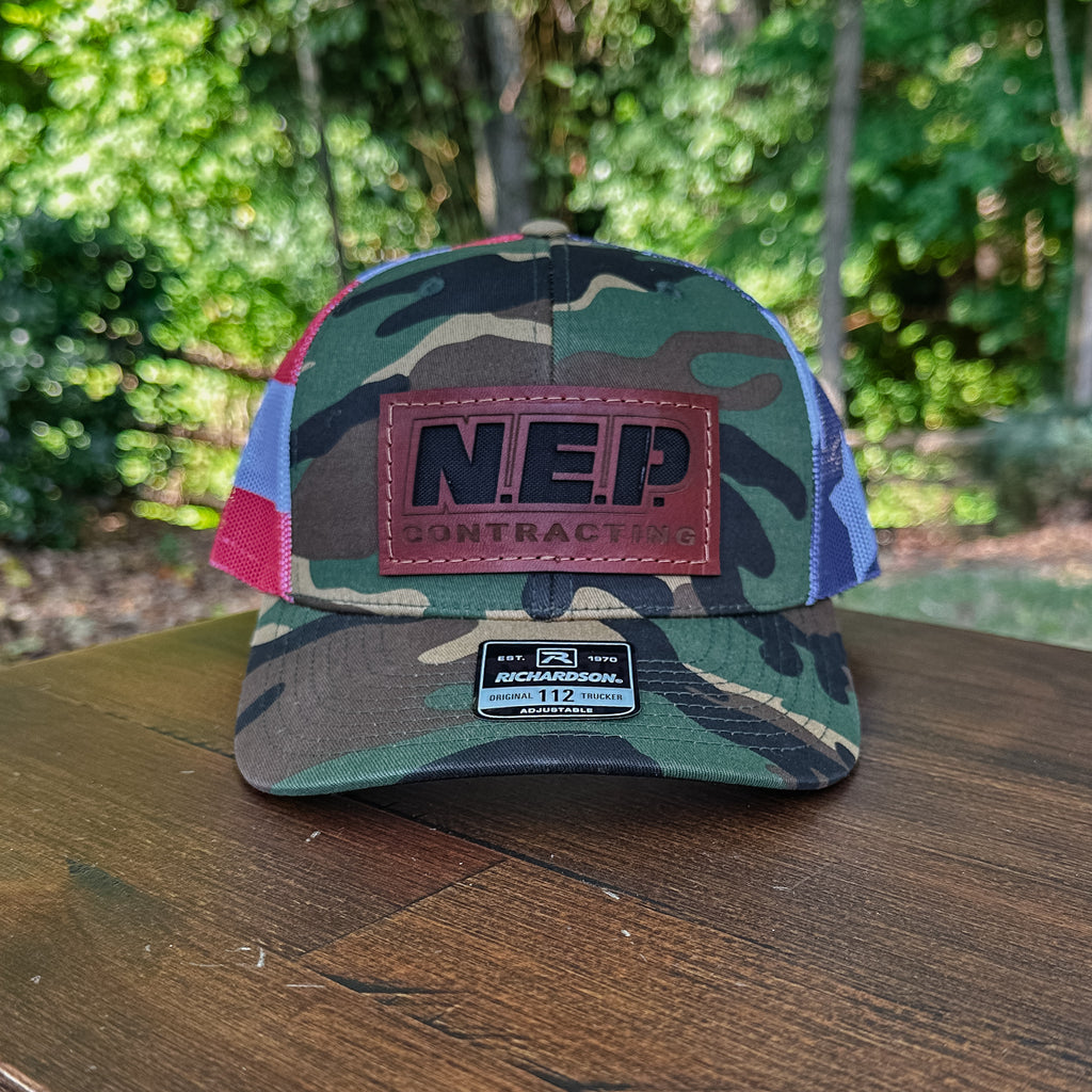 Custom Design Leather Patch Trucker Hat – Richardson 112/115