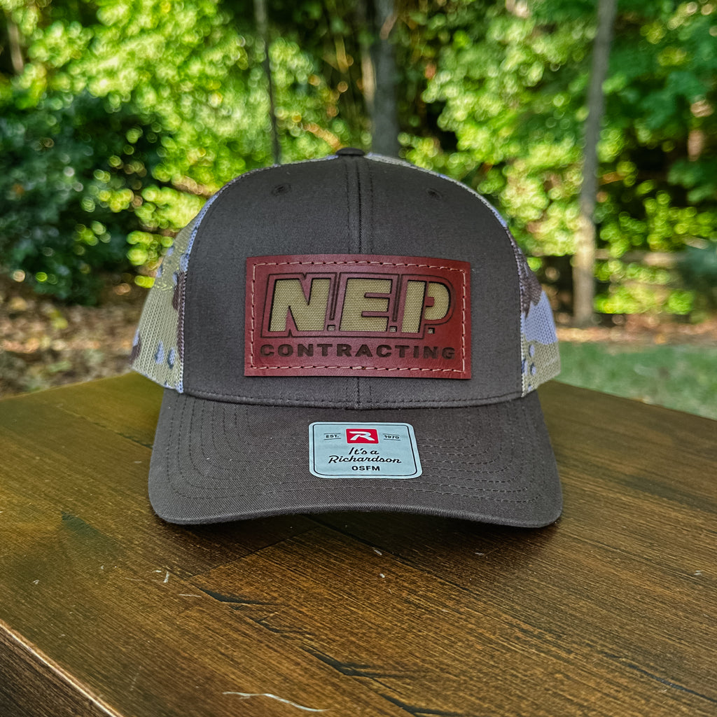 Custom Design Leather Patch Trucker Hat – Richardson 112/115