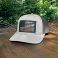 American Flag Custom Leather Patch Trucker Hat – Richardson 112/115