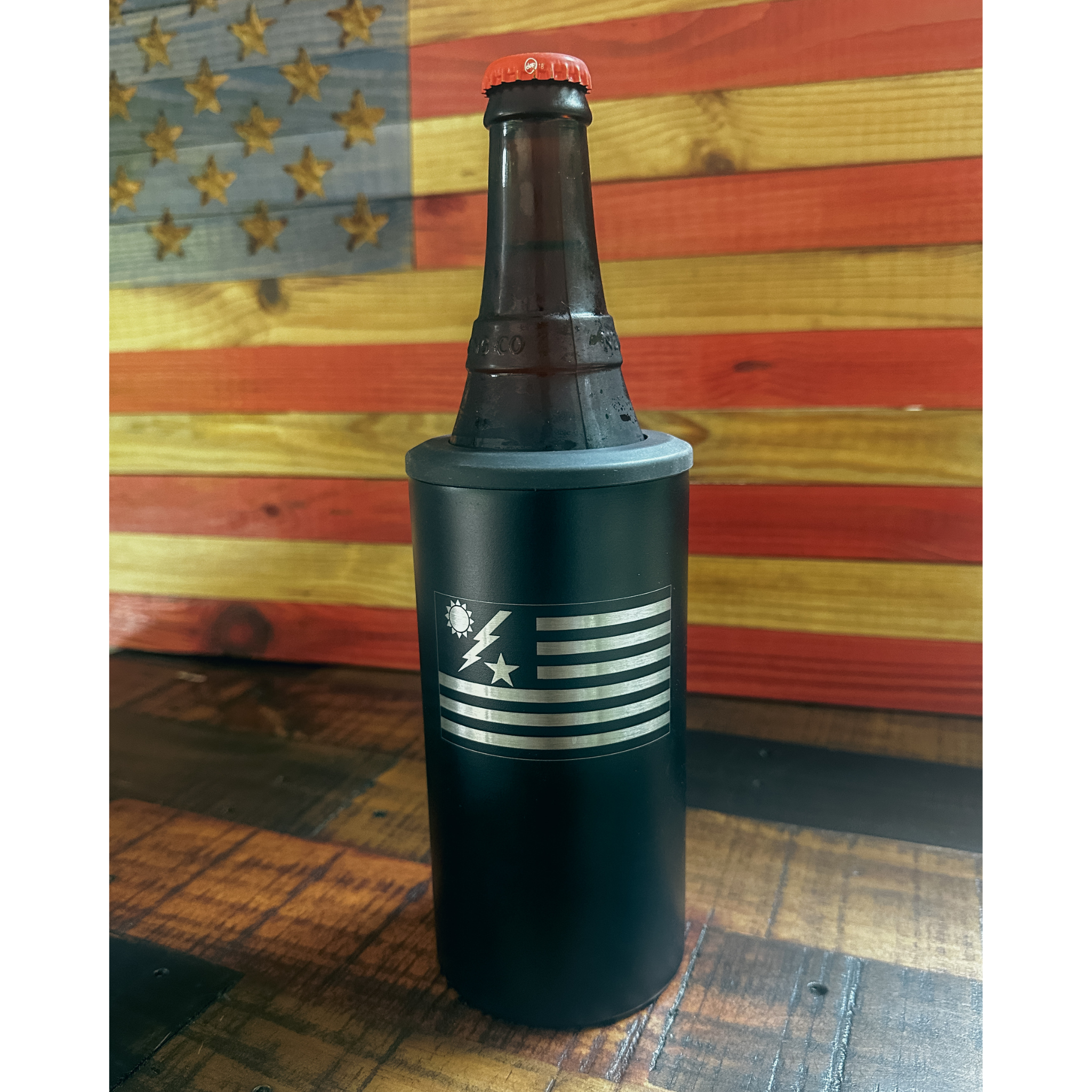 4 in 1 Can Cooler - Ranger DUI Flag