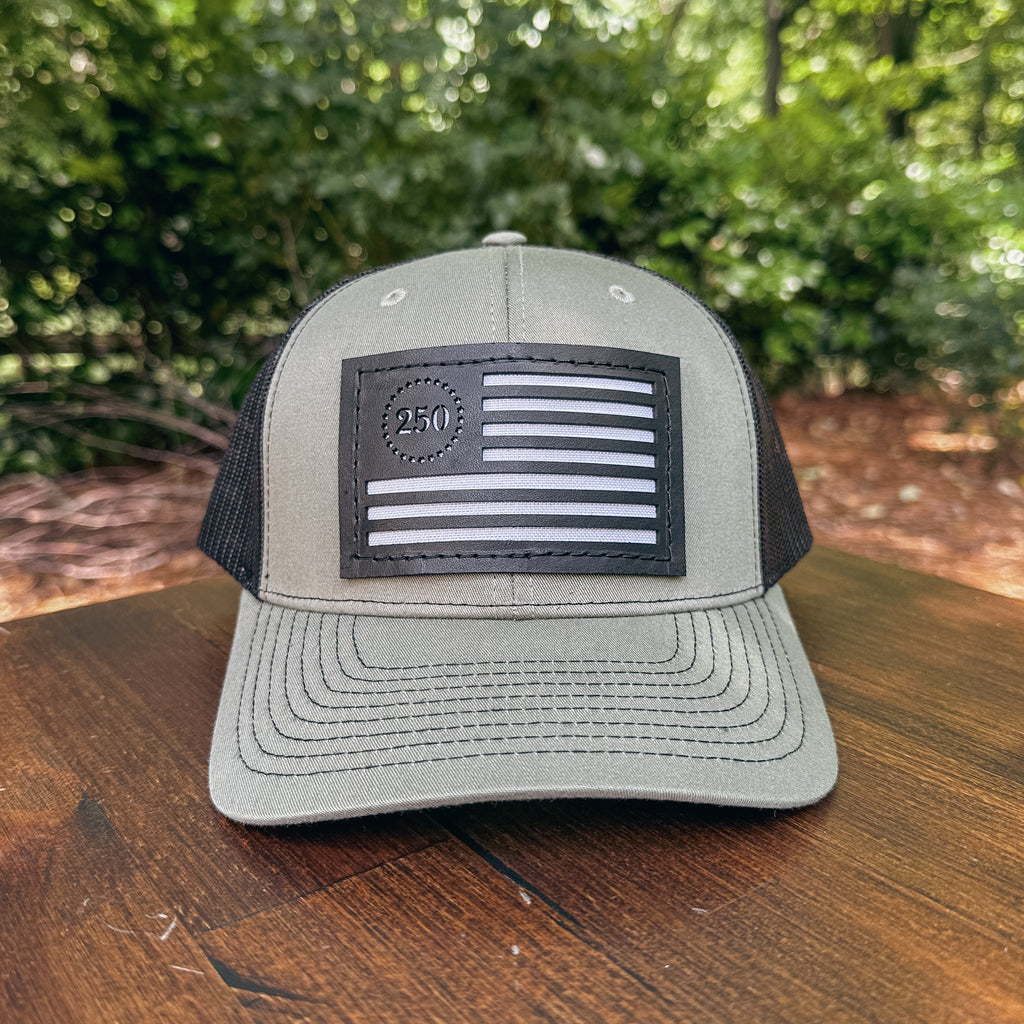 America 250 Custom Leather Patch Trucker Hat – Richardson 112/115