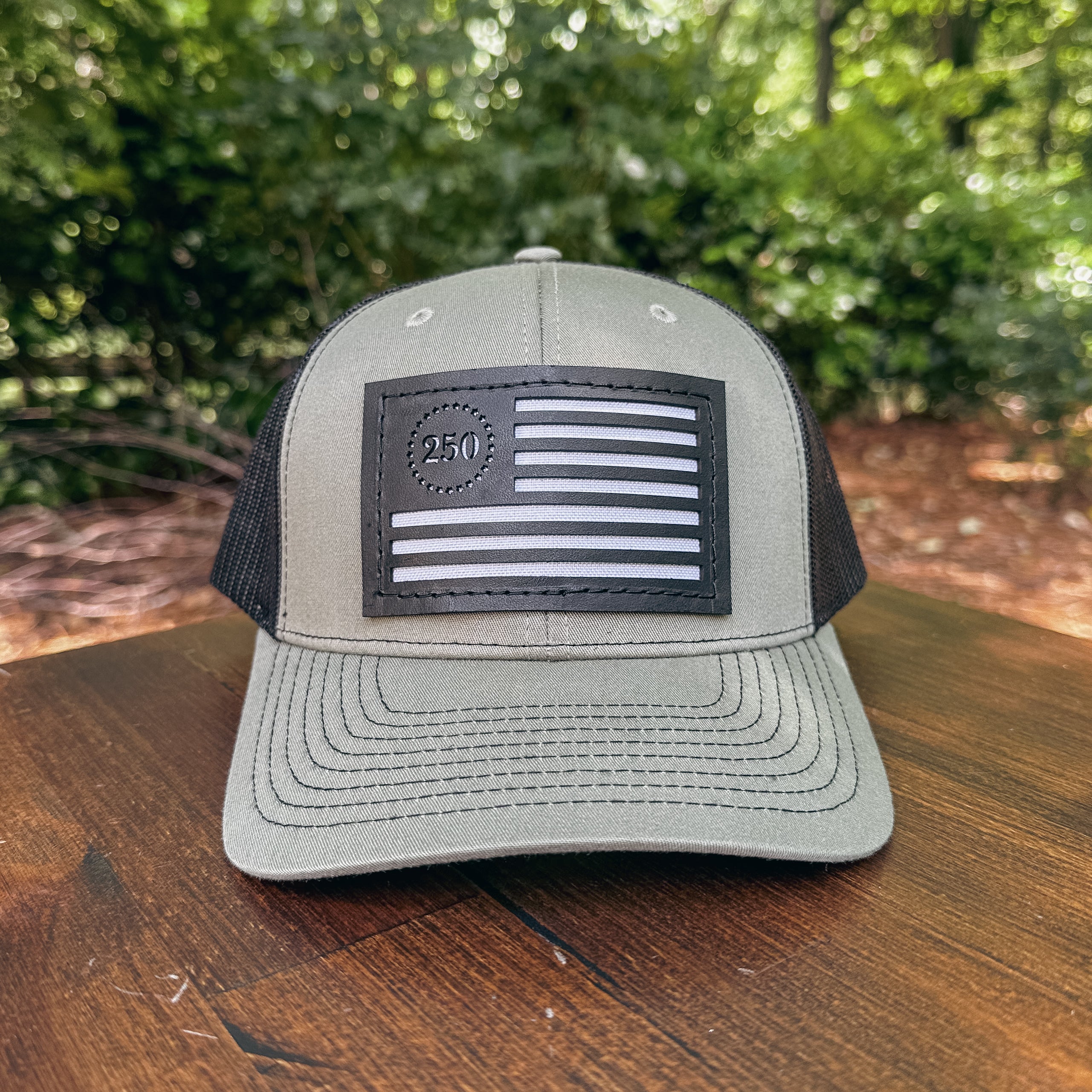 America 250 Custom Leather Patch Trucker Hat – Richardson 112/115