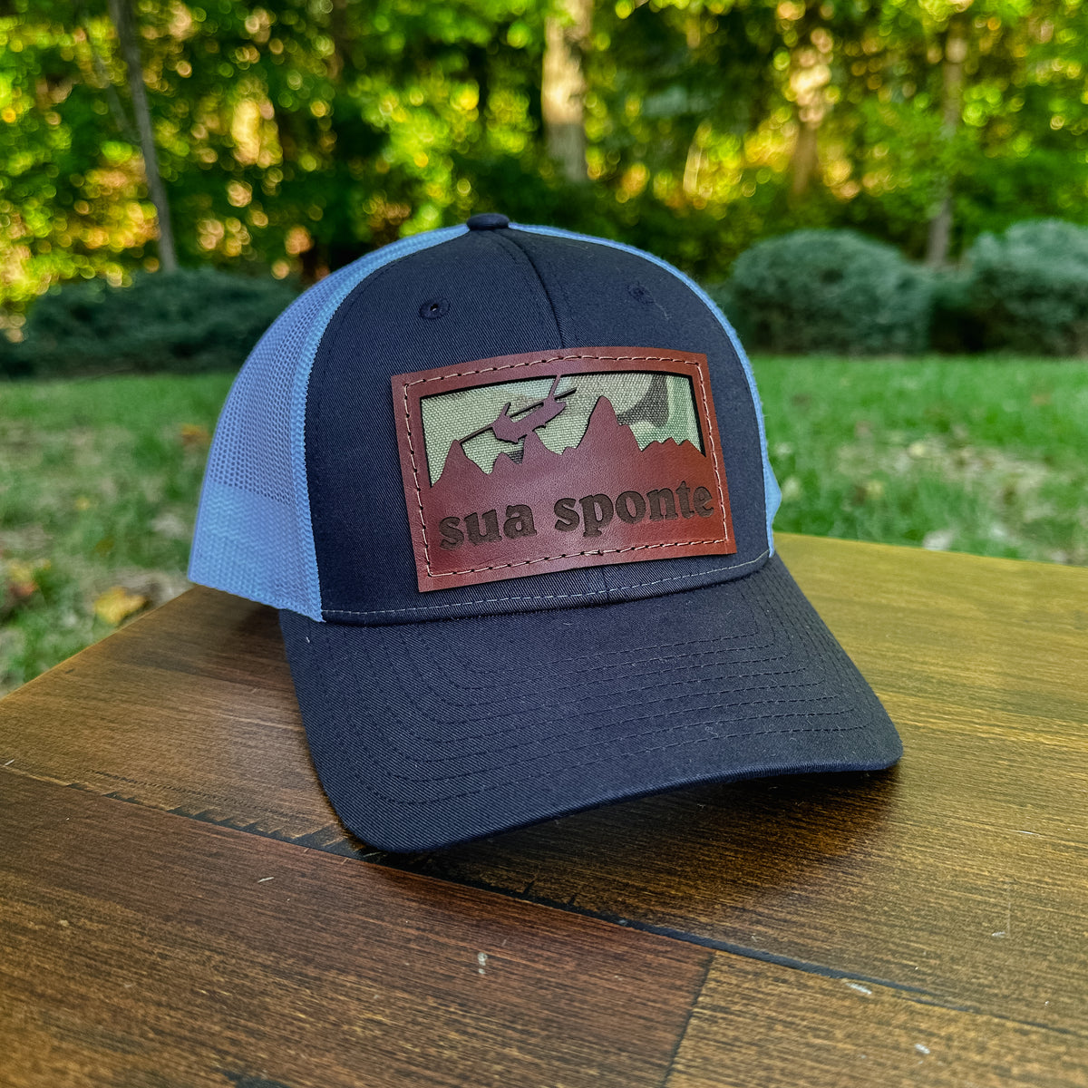 Sua Sponte Custom Leather Patch Trucker Hat – Richardson 112/115