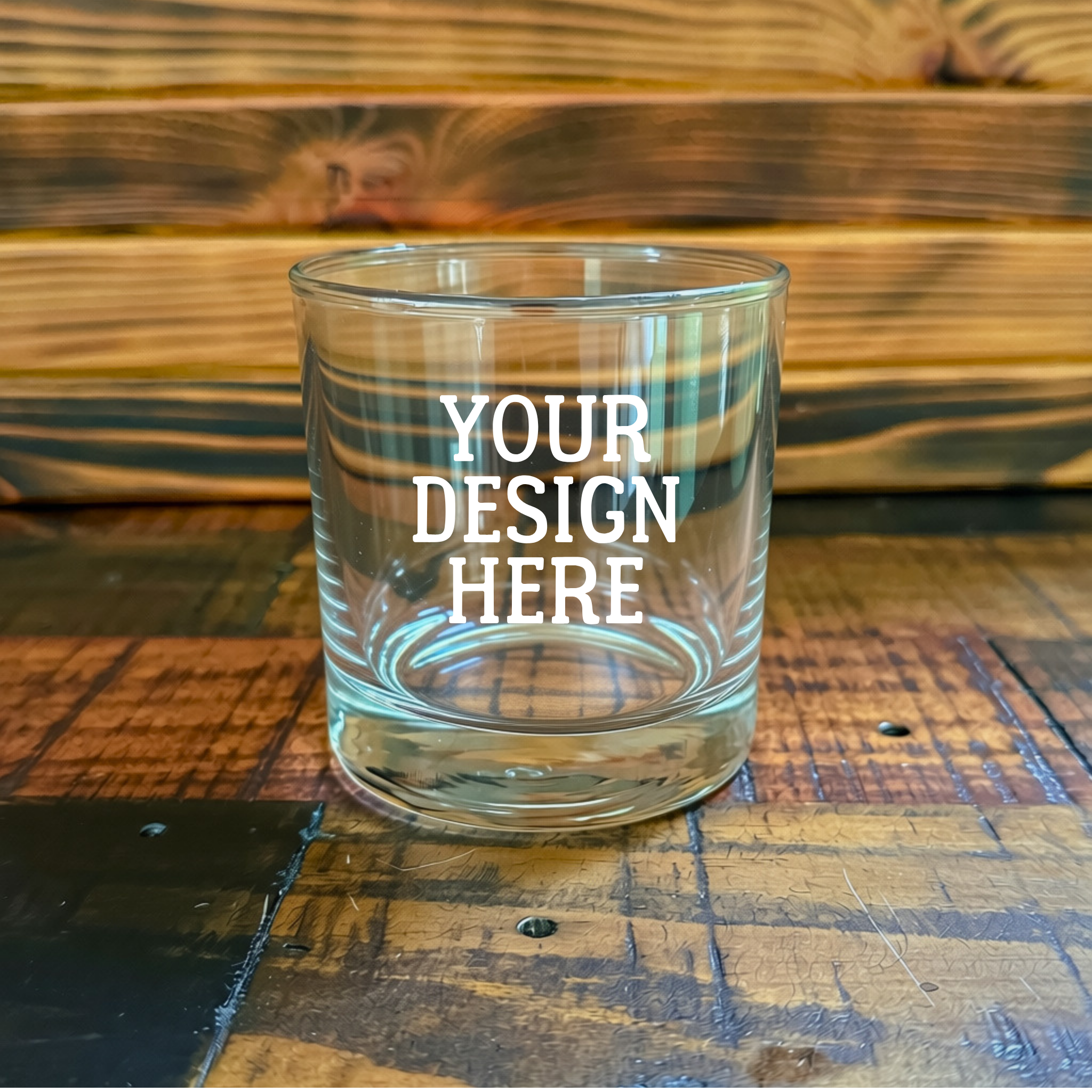 Custom Laser Engraved Drinkware – Personalized 10oz Rocks Glass